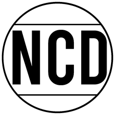 New Creation Design logo with only the letters NCD.